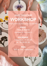 Indlæs billede til gallerivisning WORKSHOP - PÅSKEPYNT AF PRESSEDE BLOMSTER