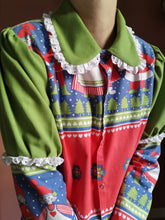 Indlæs billede til gallerivisning Vicky skjorte - Julefarver - str. L