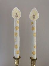 Indlæs billede til gallerivisning Evighedslys (stage) - Hvide med stjerner (sæt af 2 stk)