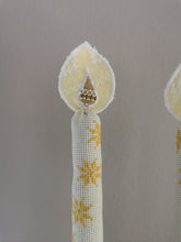 Indlæs billede til gallerivisning Evighedslys (stage) - Hvide med stjerner (sæt af 2 stk)