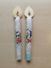Indlæs billede til gallerivisning Evighedslys (stage) - Pastelfarvede blomster (sæt af 2 stk)