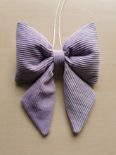 Indlæs billede til gallerivisning Sløjfe - lilla fløjl
