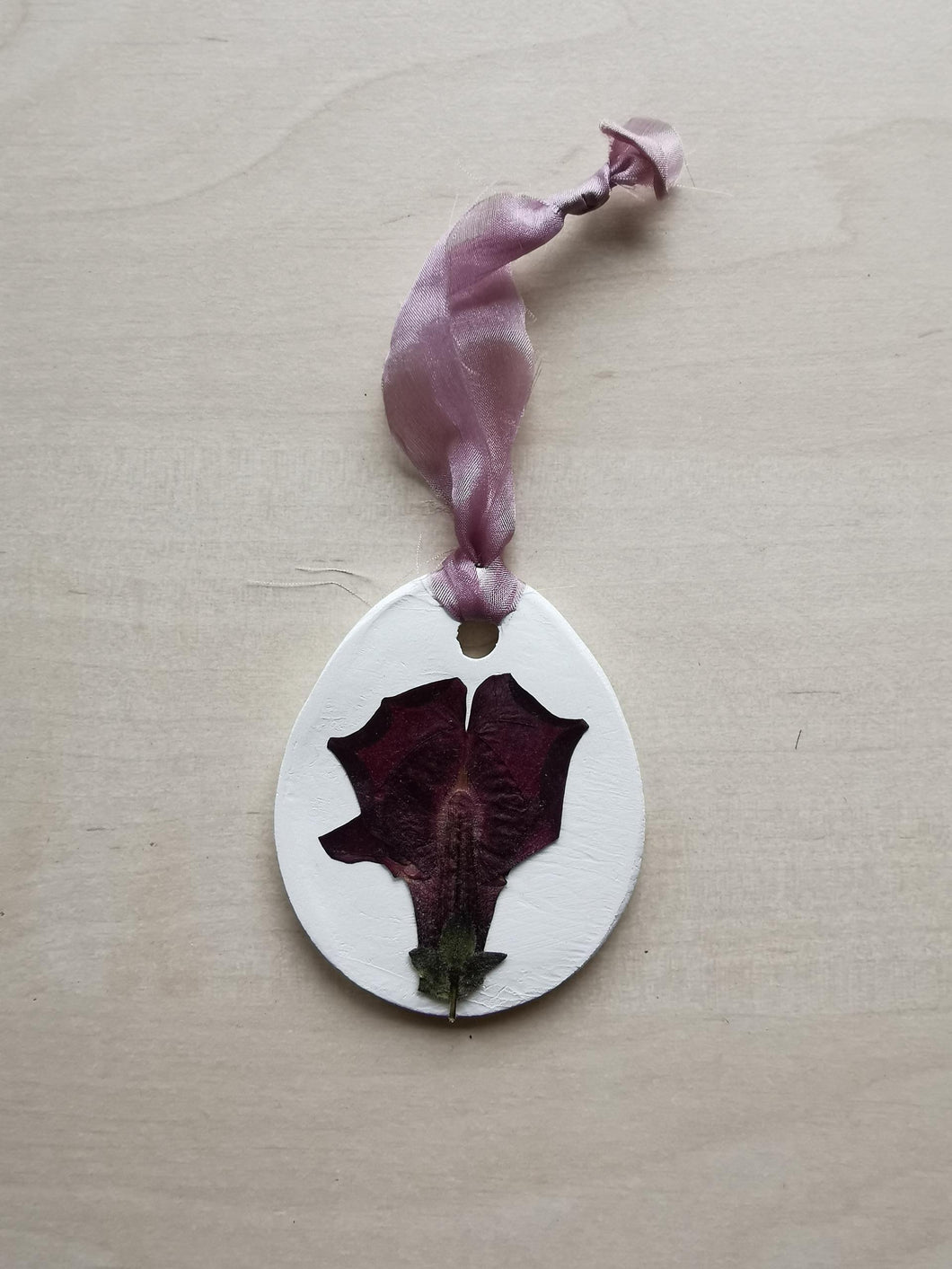 Påskeæg - presset blomst #16