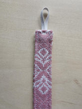 Indlæs billede til gallerivisning Suttesnor rosa med hvid vævning
