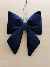 Indlæs billede til gallerivisning Sløjfe - midnatsblåt fløjl
