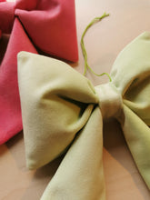 Indlæs billede til gallerivisning Sløjfe - mintgrøn velour
