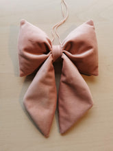 Indlæs billede til gallerivisning Sløjfe - rosa velour
