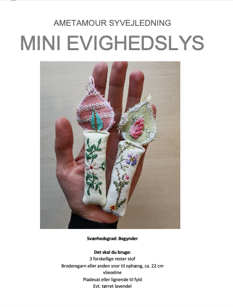 Mini Evighedslys - mønster og syvejledning