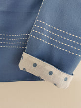 Indlæs billede til gallerivisning Overgangsjakke, blå med prikker, str. 92
