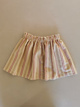 Indlæs billede til gallerivisning Nederdel, striber rød og beige, str. 116
