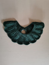 Indlæs billede til gallerivisning Pyntekrave, merinould, mørk grøn
